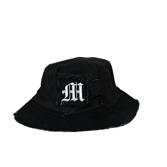 Black Denim Bucket Hat