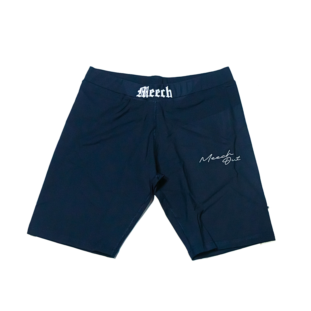 Navy Blue Biker Shorts